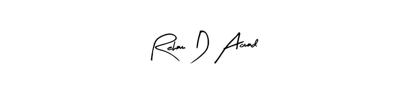 You can use this online signature creator to create a handwritten signature for the name Reham D Acmad. This is the best online autograph maker. Reham D Acmad signature style 8 images and pictures png