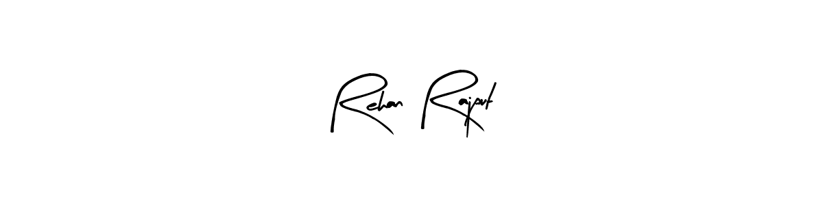 How to make Rehan Rajput name signature. Use Arty Signature style for creating short signs online. This is the latest handwritten sign. Rehan Rajput signature style 8 images and pictures png