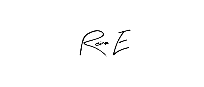 Arty Signature is a professional signature style that is perfect for those who want to add a touch of class to their signature. It is also a great choice for those who want to make their signature more unique. Get Reina E name to fancy signature for free. Reina E signature style 8 images and pictures png