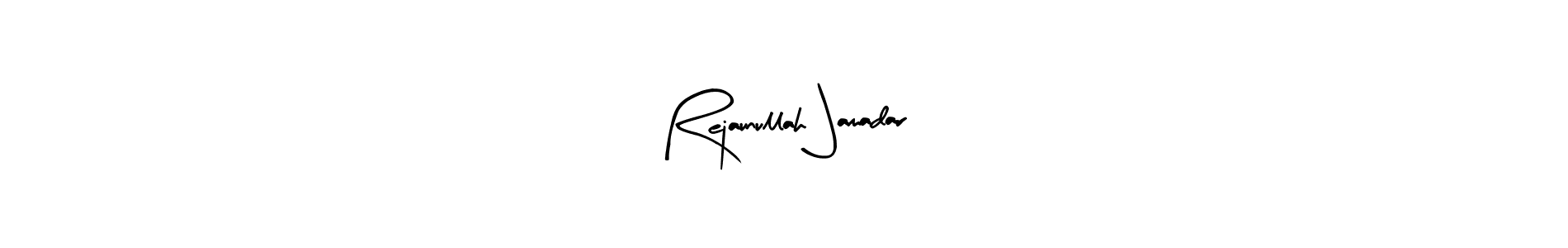 You should practise on your own different ways (Arty Signature) to write your name (Rejaunullah Jamadar) in signature. don't let someone else do it for you. Rejaunullah Jamadar signature style 8 images and pictures png