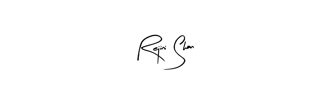 Use a signature maker to create a handwritten signature online. With this signature software, you can design (Arty Signature) your own signature for name Rejini Shan. Rejini Shan signature style 8 images and pictures png