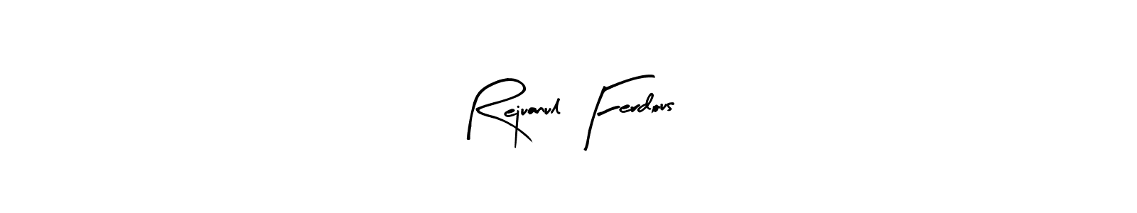 Use a signature maker to create a handwritten signature online. With this signature software, you can design (Arty Signature) your own signature for name Rejuanul Ferdous. Rejuanul Ferdous signature style 8 images and pictures png