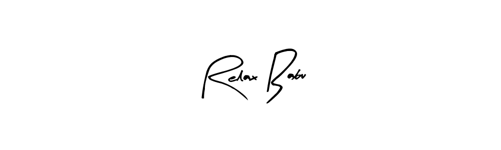 Design your own signature with our free online signature maker. With this signature software, you can create a handwritten (Arty Signature) signature for name Relax Babu. Relax Babu signature style 8 images and pictures png