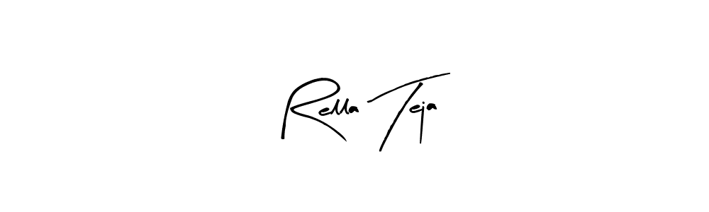 Arty Signature is a professional signature style that is perfect for those who want to add a touch of class to their signature. It is also a great choice for those who want to make their signature more unique. Get Rella Teja name to fancy signature for free. Rella Teja signature style 8 images and pictures png