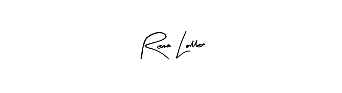 if you are searching for the best signature style for your name Rema Lollen. so please give up your signature search. here we have designed multiple signature styles  using Arty Signature. Rema Lollen signature style 8 images and pictures png