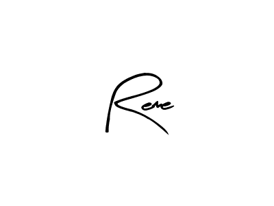 The best way (Arty Signature) to make a short signature is to pick only two or three words in your name. The name Reme include a total of six letters. For converting this name. Reme signature style 8 images and pictures png