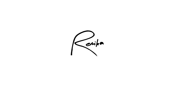 Create a beautiful signature design for name Remika. With this signature (Arty Signature) fonts, you can make a handwritten signature for free. Remika signature style 8 images and pictures png