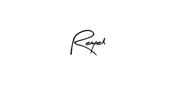 Make a beautiful signature design for name Rempel. With this signature (Arty Signature) style, you can create a handwritten signature for free. Rempel signature style 8 images and pictures png