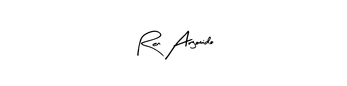 Best and Professional Signature Style for Ren Argomido. Arty Signature Best Signature Style Collection. Ren Argomido signature style 8 images and pictures png