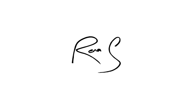 Make a beautiful signature design for name Rena S. With this signature (Arty Signature) style, you can create a handwritten signature for free. Rena S signature style 8 images and pictures png