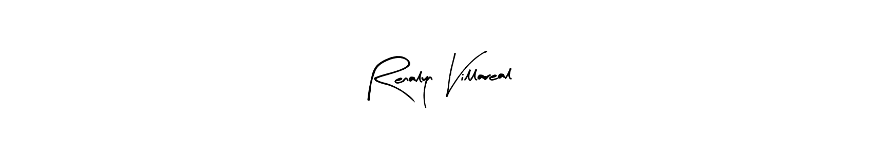 Design your own signature with our free online signature maker. With this signature software, you can create a handwritten (Arty Signature) signature for name Renalyn Villareal. Renalyn Villareal signature style 8 images and pictures png