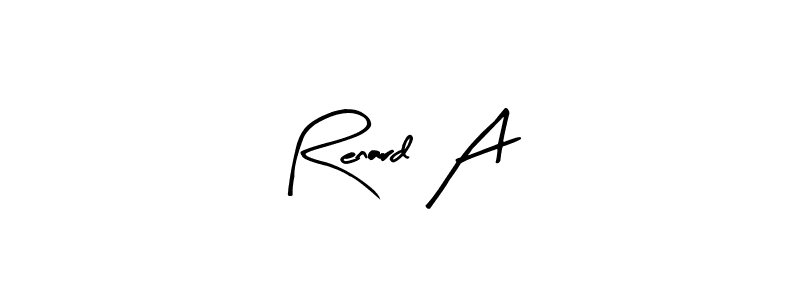 Design your own signature with our free online signature maker. With this signature software, you can create a handwritten (Arty Signature) signature for name Renard A. Renard A signature style 8 images and pictures png