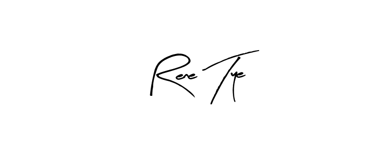 You should practise on your own different ways (Arty Signature) to write your name (Rene Tye) in signature. don't let someone else do it for you. Rene Tye signature style 8 images and pictures png