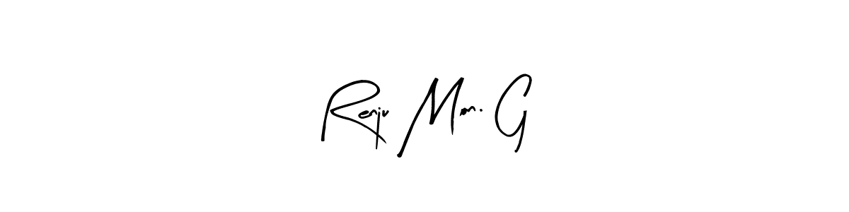 Check out images of Autograph of Renju Mon. G name. Actor Renju Mon. G Signature Style. Arty Signature is a professional sign style online. Renju Mon. G signature style 8 images and pictures png