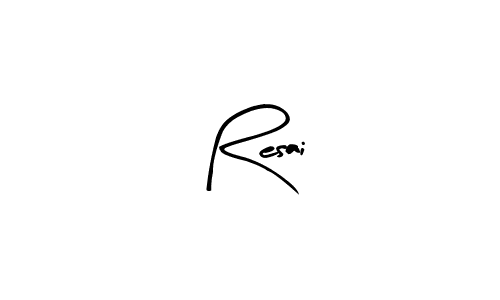 Use a signature maker to create a handwritten signature online. With this signature software, you can design (Arty Signature) your own signature for name Resai. Resai signature style 8 images and pictures png