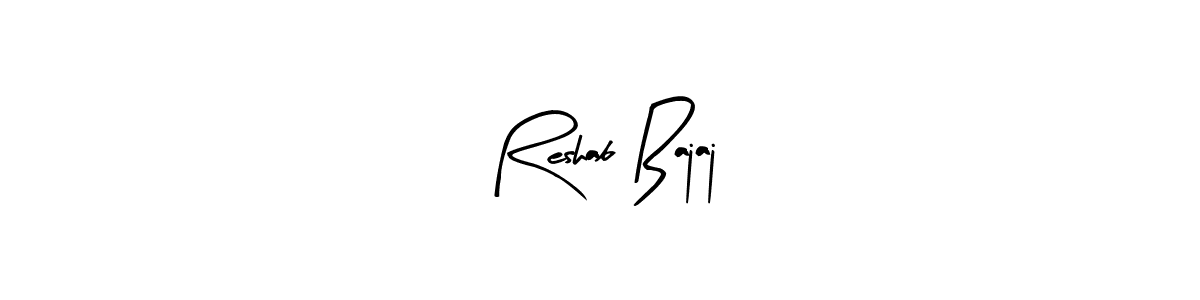 How to Draw Reshab Bajaj signature style? Arty Signature is a latest design signature styles for name Reshab Bajaj. Reshab Bajaj signature style 8 images and pictures png