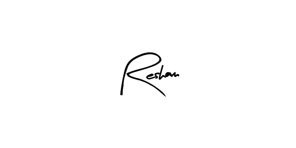 Make a beautiful signature design for name Resham. Use this online signature maker to create a handwritten signature for free. Resham signature style 8 images and pictures png