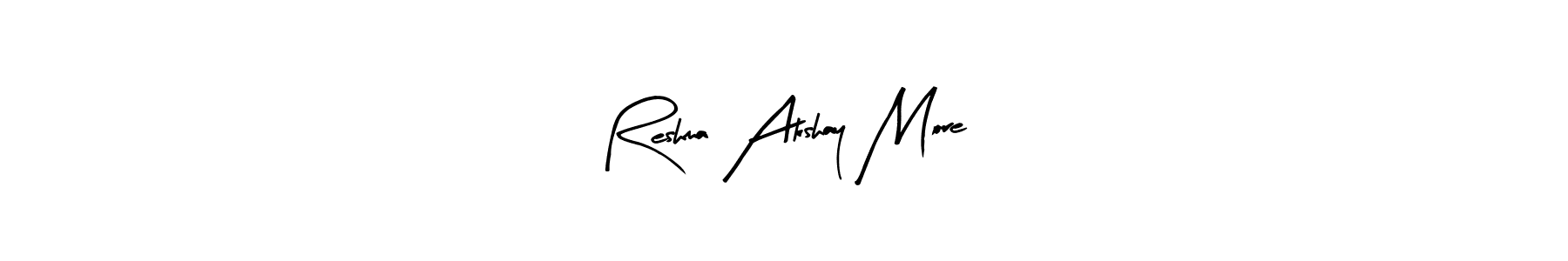 Make a beautiful signature design for name Reshma Akshay More. With this signature (Arty Signature) style, you can create a handwritten signature for free. Reshma Akshay More signature style 8 images and pictures png