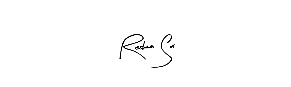How to make Reshma Sri signature? Arty Signature is a professional autograph style. Create handwritten signature for Reshma Sri name. Reshma Sri signature style 8 images and pictures png