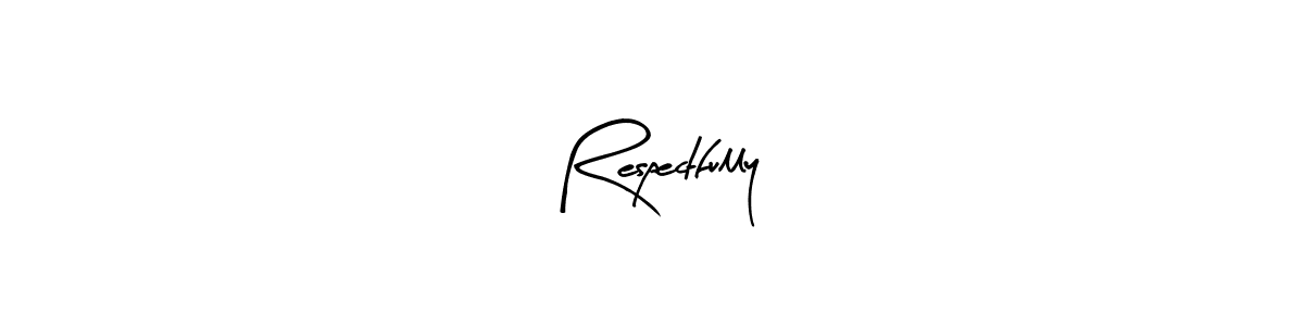 Use a signature maker to create a handwritten signature online. With this signature software, you can design (Arty Signature) your own signature for name Respectfully. Respectfully signature style 8 images and pictures png