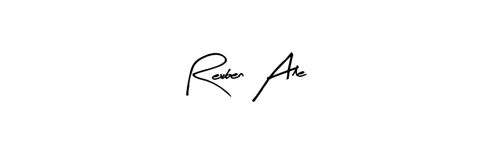 Reuben Ale stylish signature style. Best Handwritten Sign (Arty Signature) for my name. Handwritten Signature Collection Ideas for my name Reuben Ale. Reuben Ale signature style 8 images and pictures png