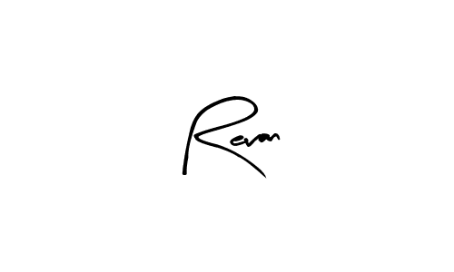 Make a beautiful signature design for name Revan. With this signature (Arty Signature) style, you can create a handwritten signature for free. Revan signature style 8 images and pictures png