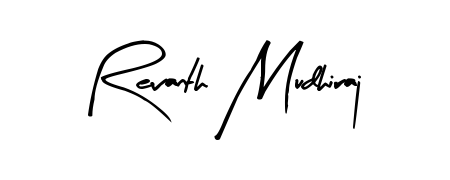 Create a personalized artistic stamp with Revanth Mudhiraj in Arty Signature font. Perfect for visual artists, designers, and influencers. Revanth Mudhiraj signature style 8 images and pictures png