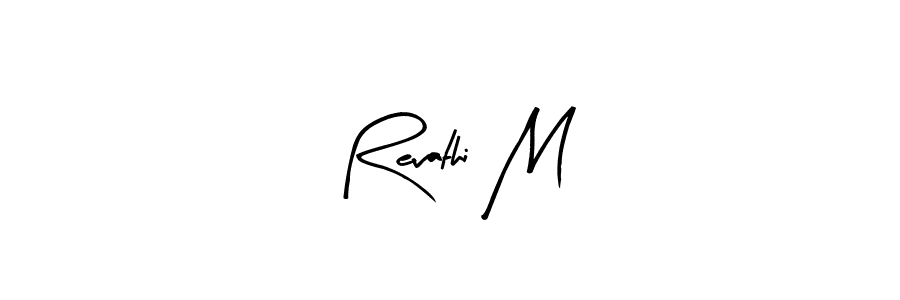 You should practise on your own different ways (Arty Signature) to write your name (Revathi M) in signature. don't let someone else do it for you. Revathi M signature style 8 images and pictures png