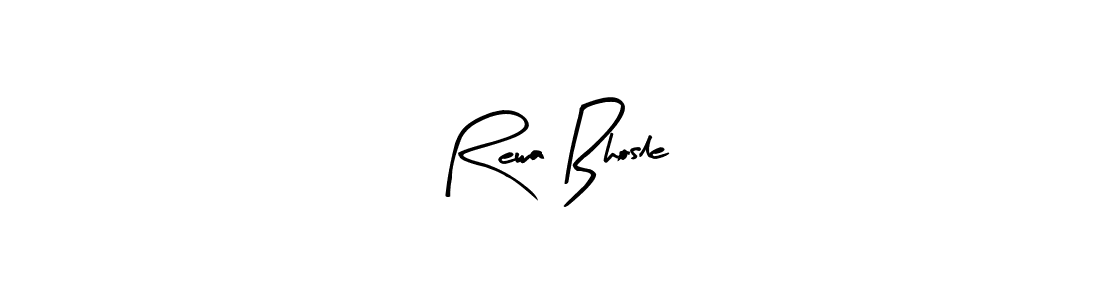 The best way (Arty Signature) to make a short signature is to pick only two or three words in your name. The name Rewa Bhosle include a total of six letters. For converting this name. Rewa Bhosle signature style 8 images and pictures png