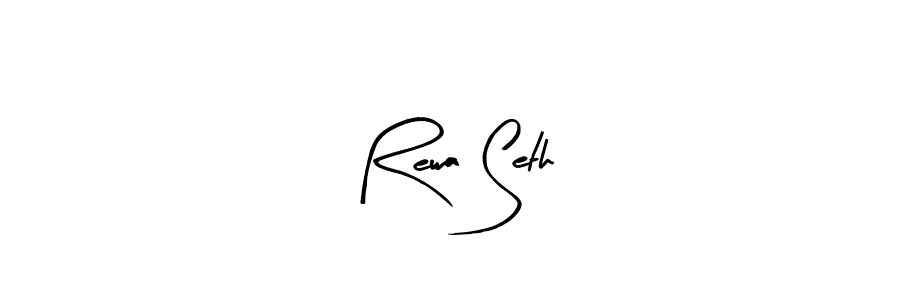 Similarly Arty Signature is the best handwritten signature design. Signature creator online .You can use it as an online autograph creator for name Rewa Seth. Rewa Seth signature style 8 images and pictures png