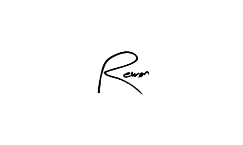 Arty Signature is a professional signature style that is perfect for those who want to add a touch of class to their signature. It is also a great choice for those who want to make their signature more unique. Get Rewon name to fancy signature for free. Rewon signature style 8 images and pictures png