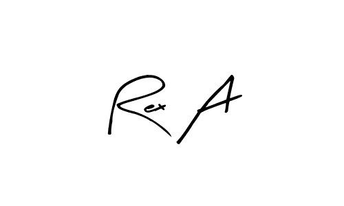 It looks lik you need a new signature style for name Rex A. Design unique handwritten (Arty Signature) signature with our free signature maker in just a few clicks. Rex A signature style 8 images and pictures png