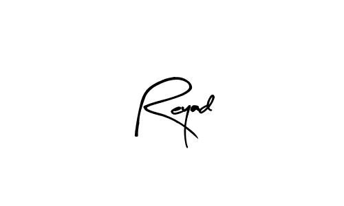 How to make Reyad name signature. Use Arty Signature style for creating short signs online. This is the latest handwritten sign. Reyad signature style 8 images and pictures png