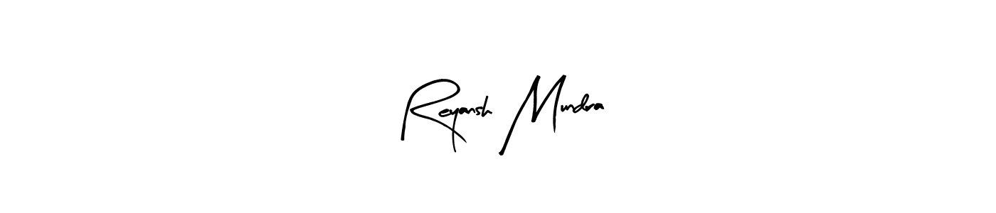 You can use this online signature creator to create a handwritten signature for the name Reyansh Mundra. This is the best online autograph maker. Reyansh Mundra signature style 8 images and pictures png