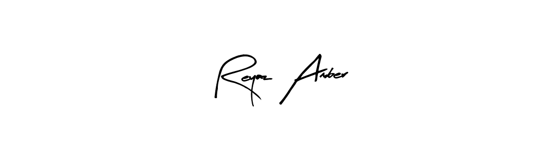 Use a signature maker to create a handwritten signature online. With this signature software, you can design (Arty Signature) your own signature for name Reyaz Amber. Reyaz Amber signature style 8 images and pictures png