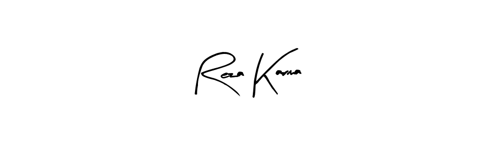 Create a beautiful signature design for name Reza Karma. With this signature (Arty Signature) fonts, you can make a handwritten signature for free. Reza Karma signature style 8 images and pictures png
