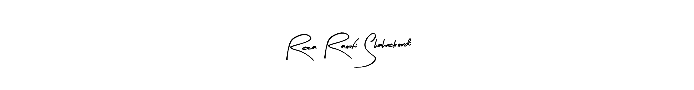 Design your own signature with our free online signature maker. With this signature software, you can create a handwritten (Arty Signature) signature for name Reza Raoufi Shahrekordi. Reza Raoufi Shahrekordi signature style 8 images and pictures png