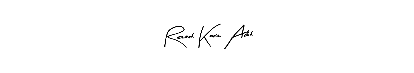 Design your own signature with our free online signature maker. With this signature software, you can create a handwritten (Arty Signature) signature for name Rezaul Karim Adil. Rezaul Karim Adil signature style 8 images and pictures png