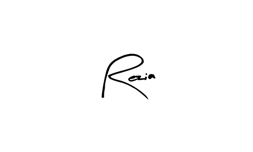 How to make Rezia name signature. Use Arty Signature style for creating short signs online. This is the latest handwritten sign. Rezia signature style 8 images and pictures png