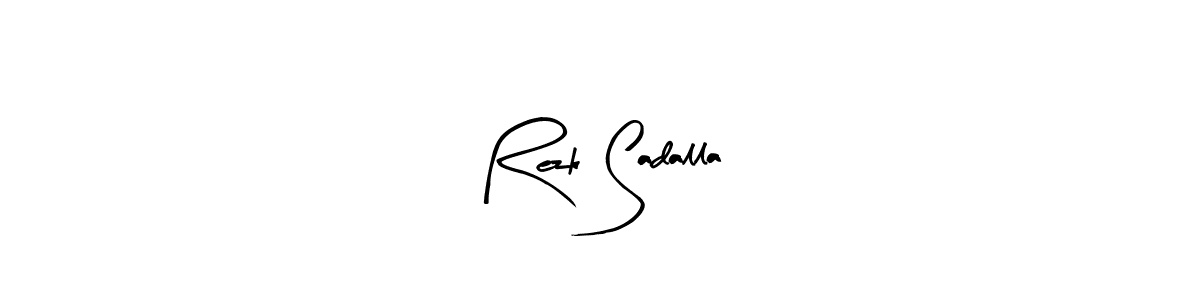 How to make Rezk Sadalla signature? Arty Signature is a professional autograph style. Create handwritten signature for Rezk Sadalla name. Rezk Sadalla signature style 8 images and pictures png