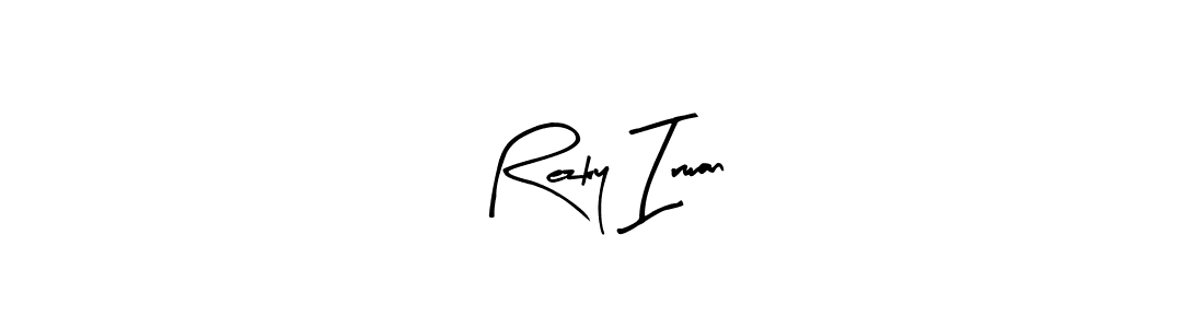 Create a beautiful signature design for name Rezky Irwan. With this signature (Arty Signature) fonts, you can make a handwritten signature for free. Rezky Irwan signature style 8 images and pictures png