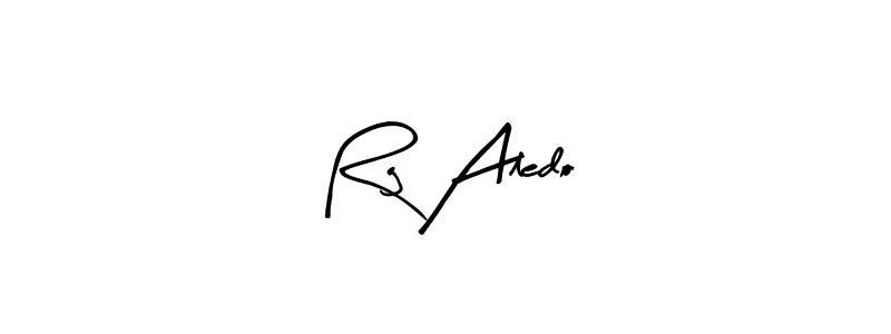 Create a beautiful signature design for name Rg Aledo. With this signature (Arty Signature) fonts, you can make a handwritten signature for free. Rg Aledo signature style 8 images and pictures png