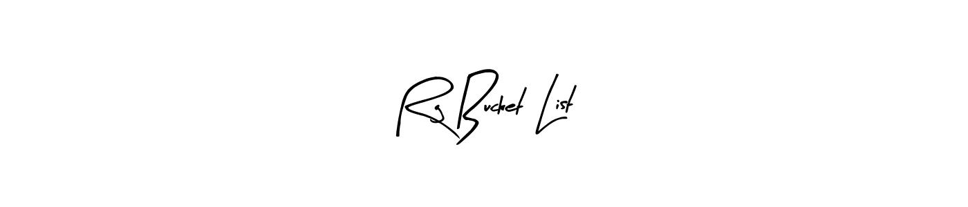 You should practise on your own different ways (Arty Signature) to write your name (Rg Bucket List) in signature. don't let someone else do it for you. Rg Bucket List signature style 8 images and pictures png