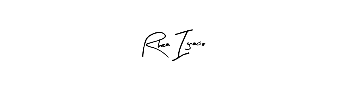 Also You can easily find your signature by using the search form. We will create Rhea Ignacio name handwritten signature images for you free of cost using Arty Signature sign style. Rhea Ignacio signature style 8 images and pictures png