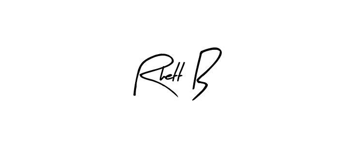 Design your own signature with our free online signature maker. With this signature software, you can create a handwritten (Arty Signature) signature for name Rhett B. Rhett B signature style 8 images and pictures png