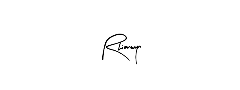 How to Draw Rhianwyn signature style? Arty Signature is a latest design signature styles for name Rhianwyn. Rhianwyn signature style 8 images and pictures png