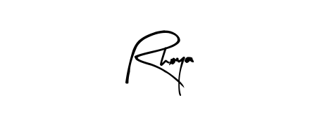 Create a personalized artistic stamp with Rhoya in Arty Signature font. Perfect for visual artists, designers, and influencers. Rhoya signature style 8 images and pictures png