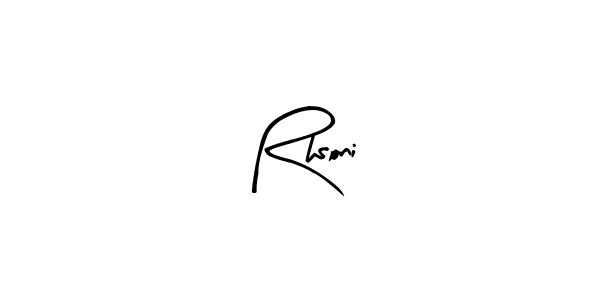 Also we have Rhsoni name is the best signature style. Create professional handwritten signature collection using Arty Signature autograph style. Rhsoni signature style 8 images and pictures png