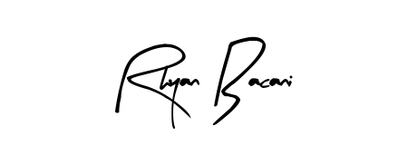 Rhyan Bacani stylish signature style. Best Handwritten Sign (Arty Signature) for my name. Handwritten Signature Collection Ideas for my name Rhyan Bacani. Rhyan Bacani signature style 8 images and pictures png