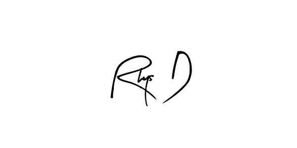 It looks lik you need a new signature style for name Rhys D. Design unique handwritten (Arty Signature) signature with our free signature maker in just a few clicks. Rhys D signature style 8 images and pictures png